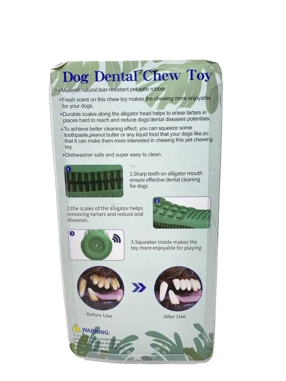 Dog Dental Chew Toy Medium Large Breed Durable Aggressive Chewers Safe Fun